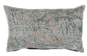 Liliana Lumbar Jaquared Blue Pillow