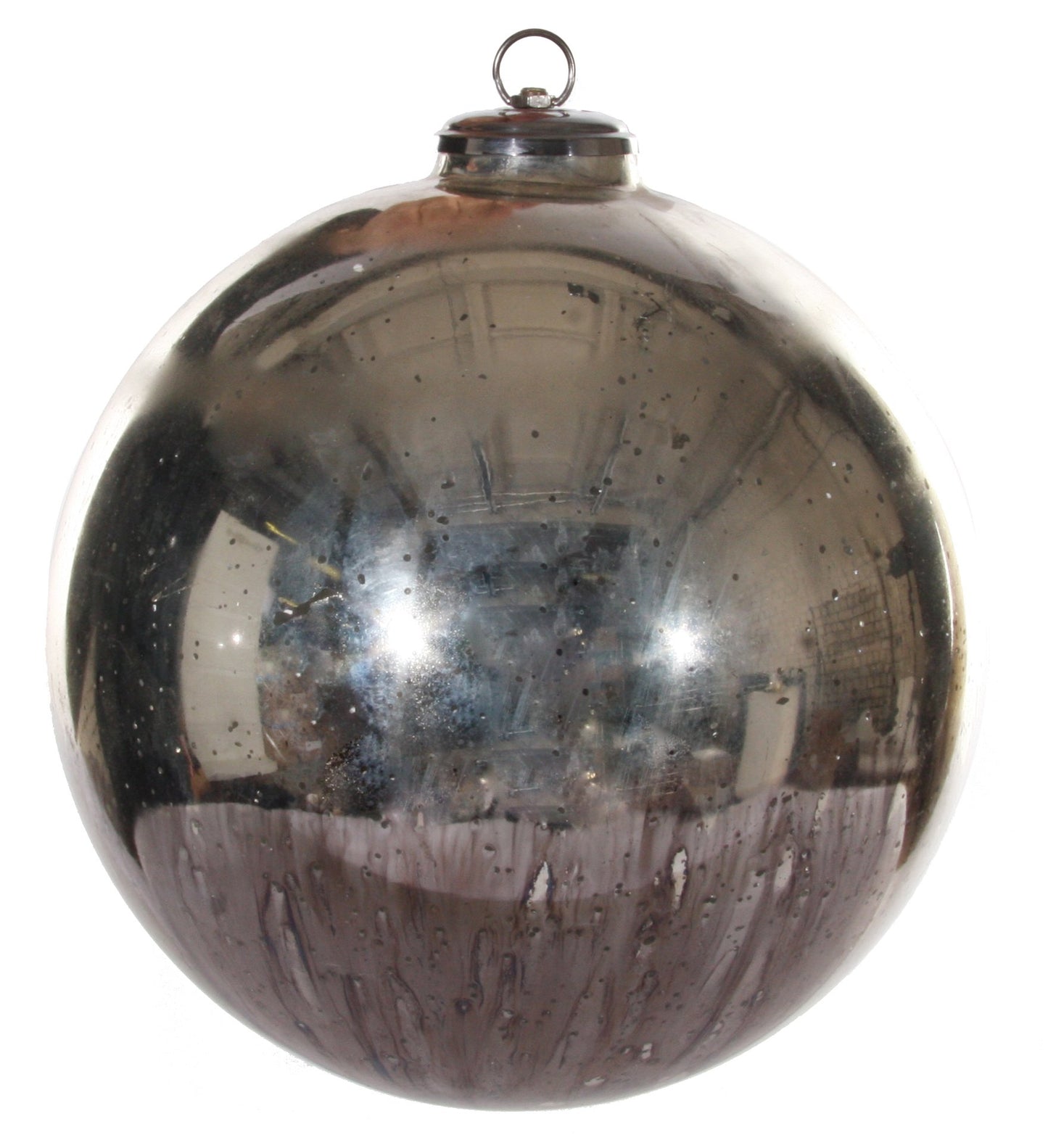 XXXL Glass Ball-Antique Silver