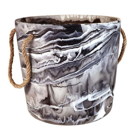 Ice Bucket Black Swirl