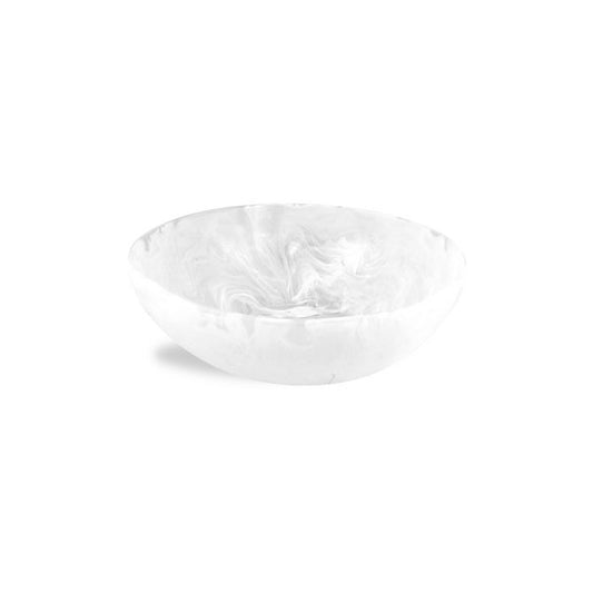 Wave Bowl Large-White Swirl