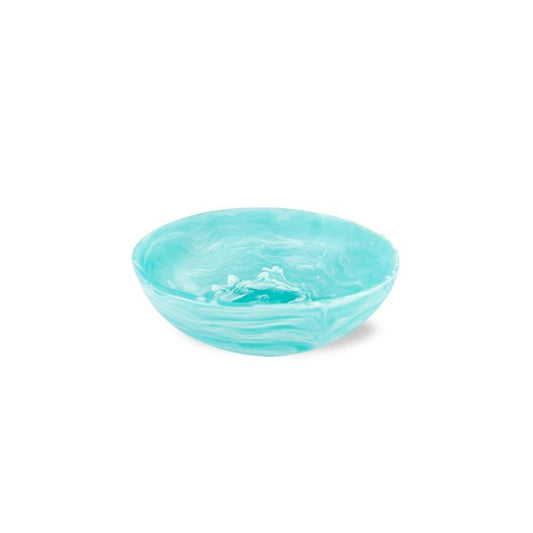 Everyday Medium Bowl-Aqua Swirl