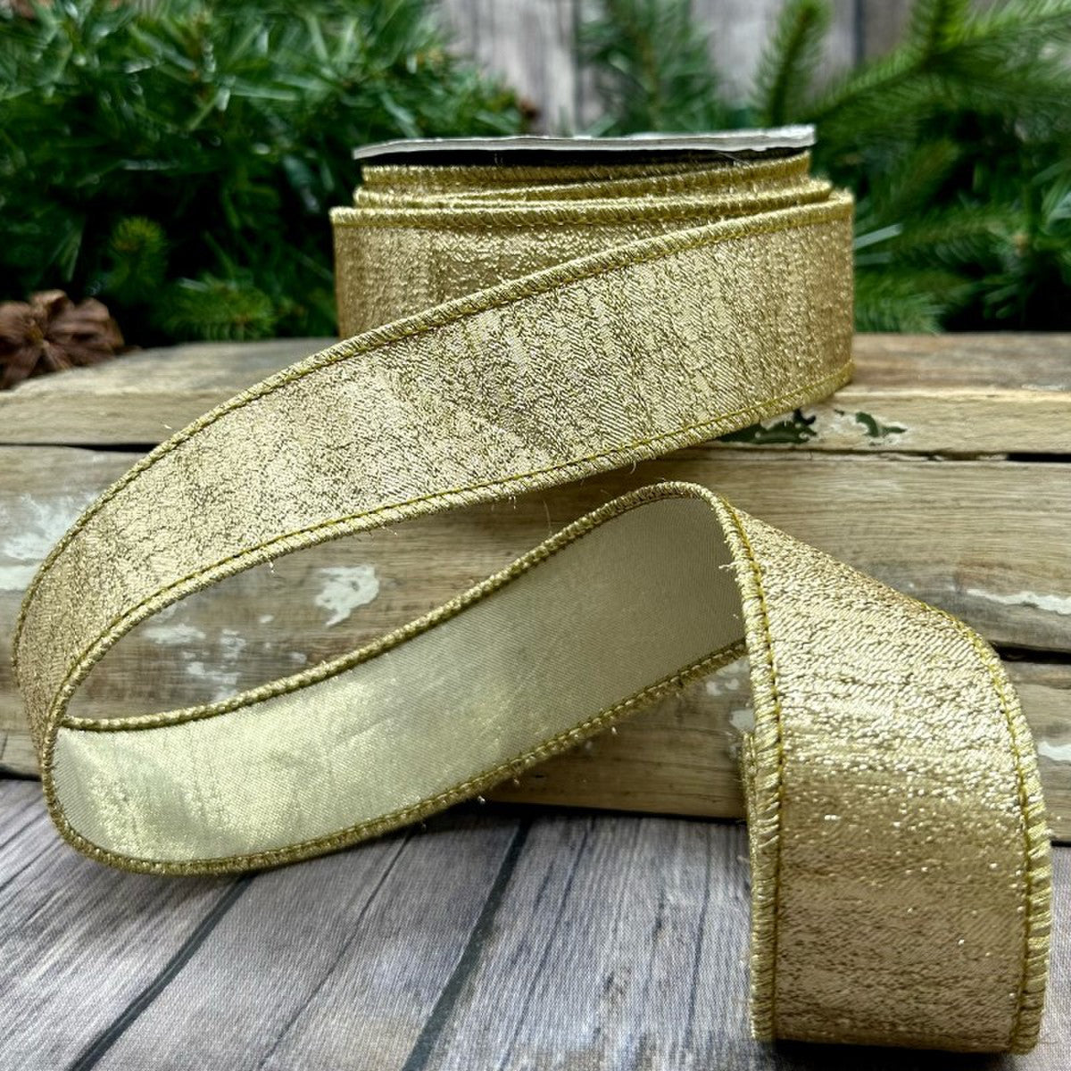 Metallic Gold 1.5" Aurora Ribbon