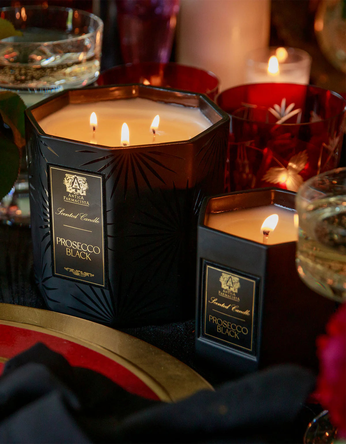 Prosecco Black 3 Wick Candle