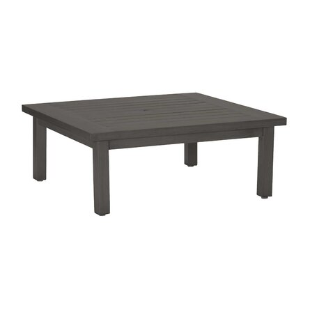 Club Aluminum Square Outdoor Coffee Table -Slate Grey