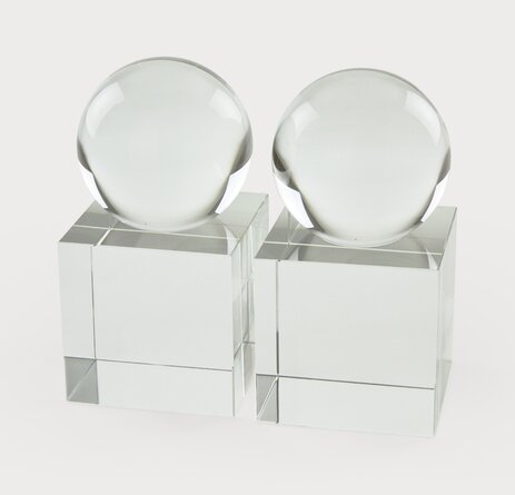 Crystal Sphere Bookends