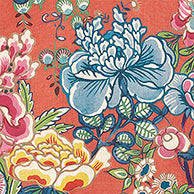 Peony Garden coral fabric