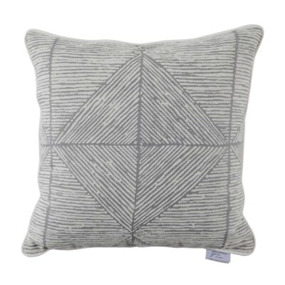 Mandla Pewter 22x22 Outdoor Pillow