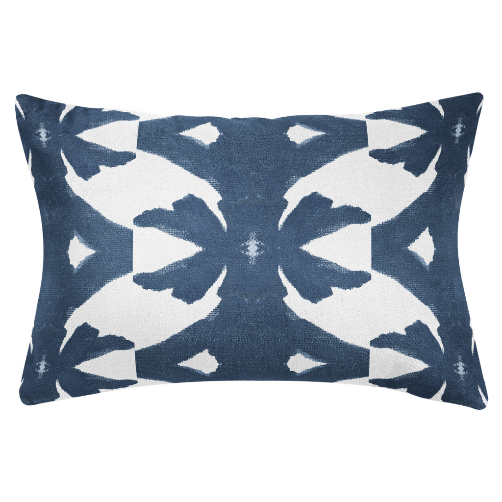 Palm Navy  14x20 Lumbar Pillow