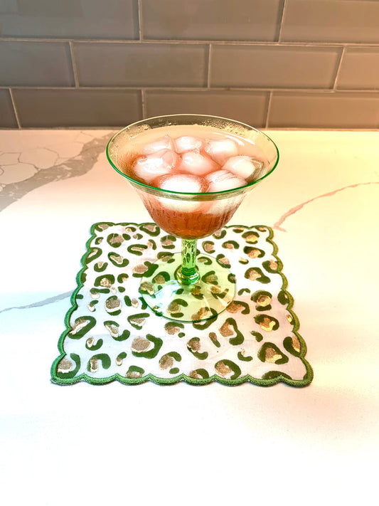 Cheetah Spots cocktail napkin