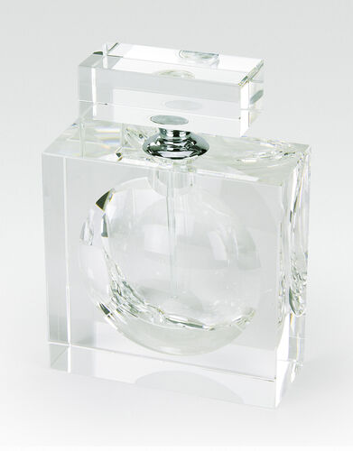 Square Crystal Glass Perfume Bottle