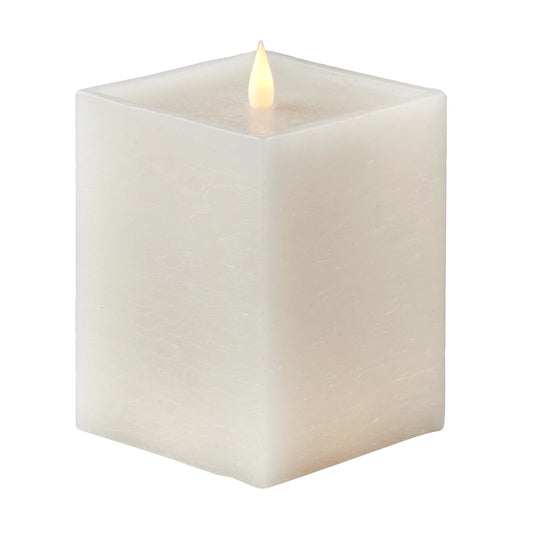 Classic Flameless Square Candle-3x7 White