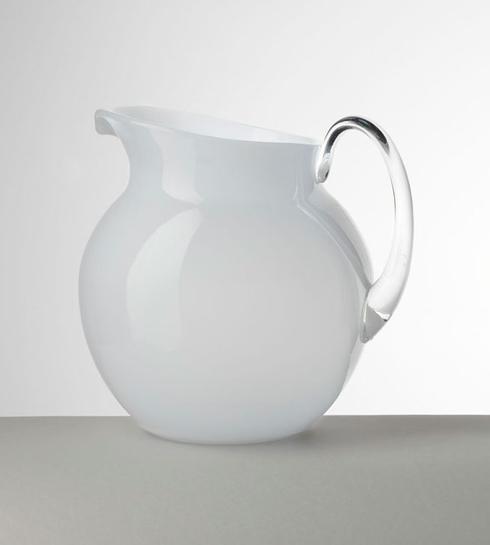 Palla Glazed White Pitcher