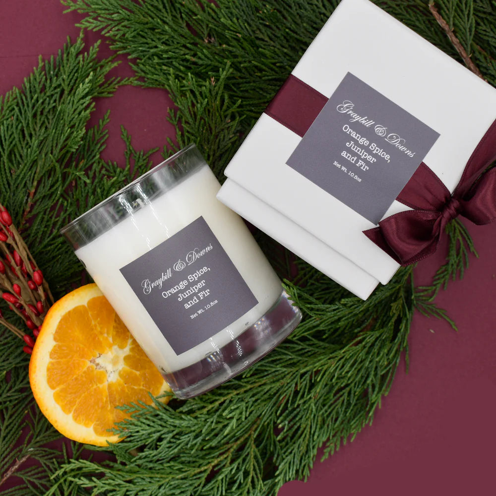 Orange Spice, Juniper, and Fir Candle