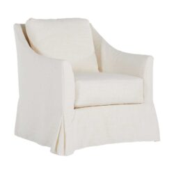 Baldwin Swivel Chair Slipcovered-Zulu Spring