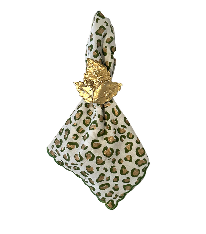 Napkins- Cheetah Spots Green