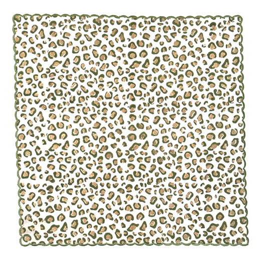 Napkins- Cheetah Spots Green