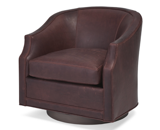 Carly wood Swivel Chair