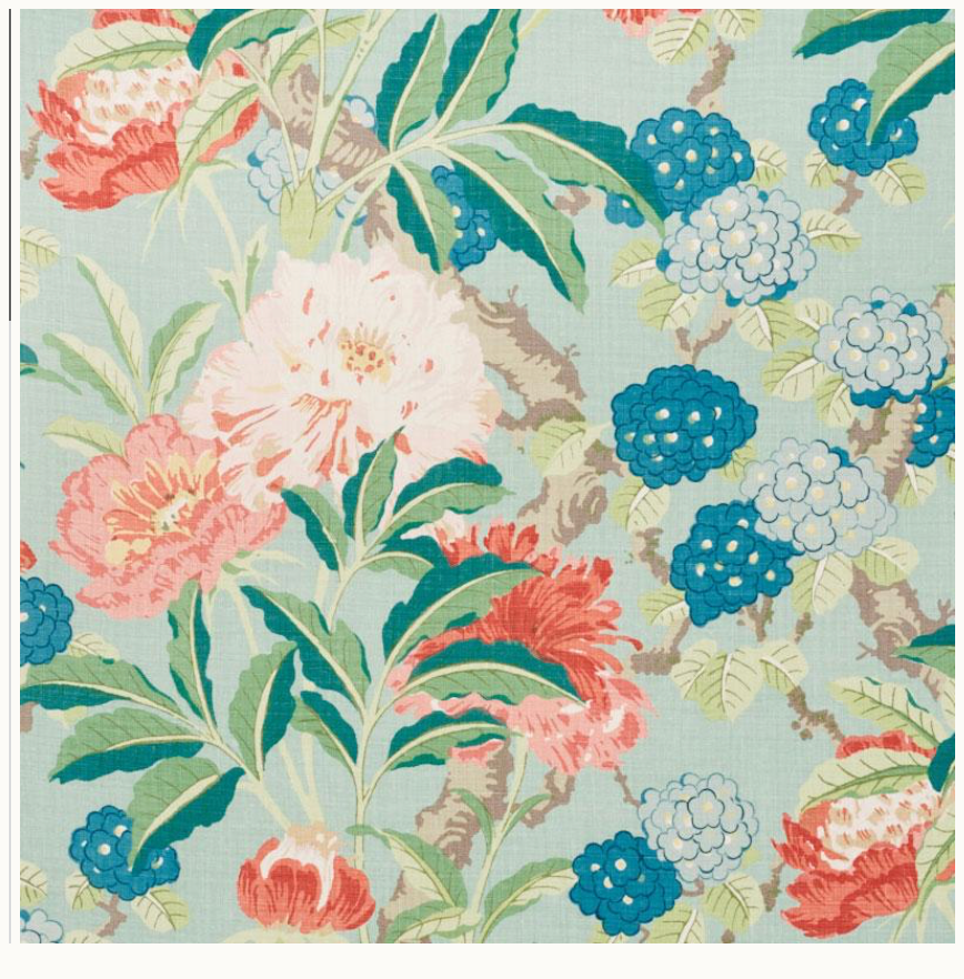 Enchanted garden fabric