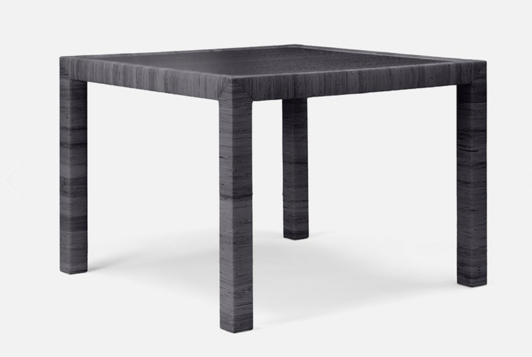 Isla Rattan game table black