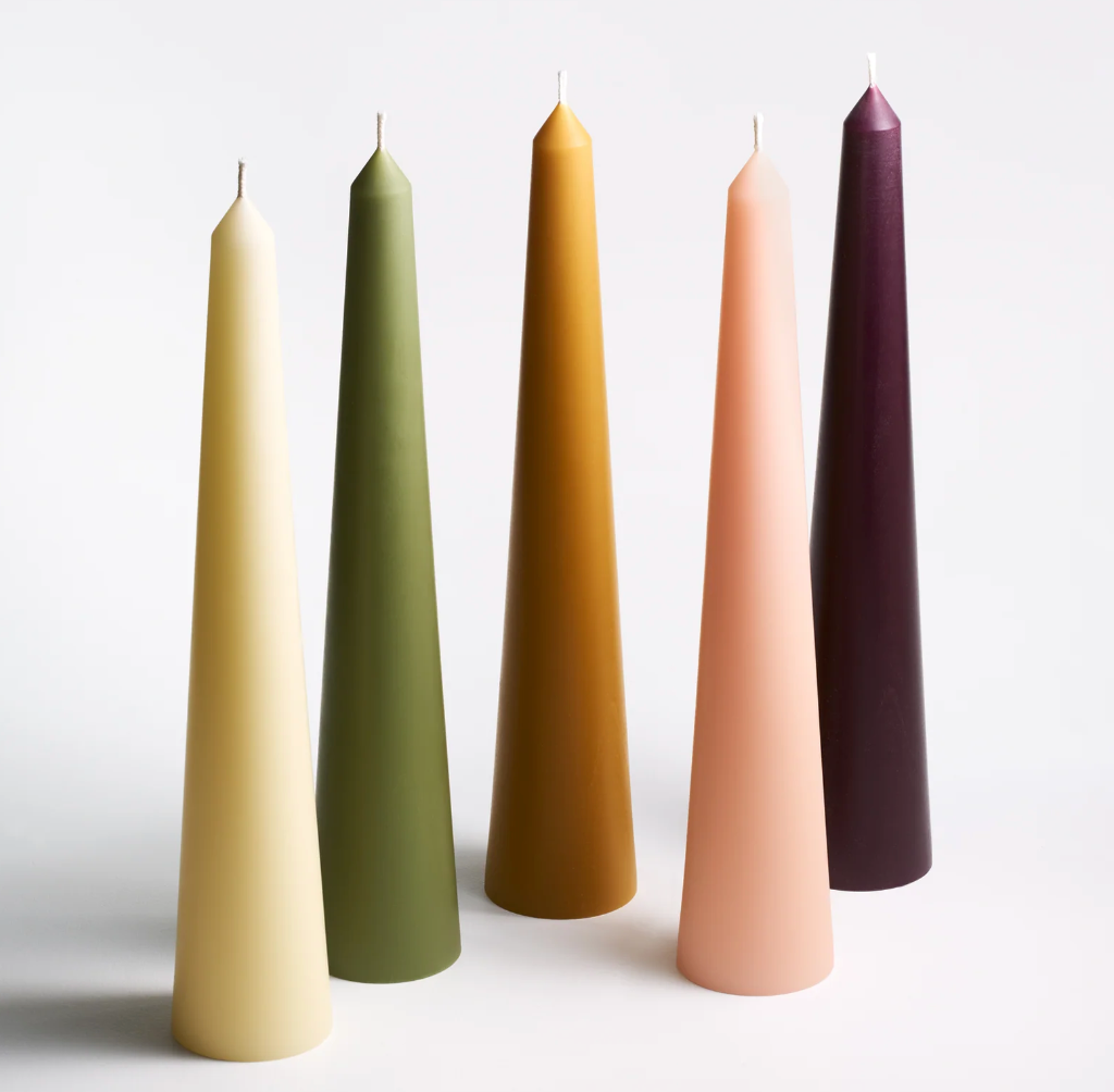 Tower Beeswax Candle 13.5 Sangria