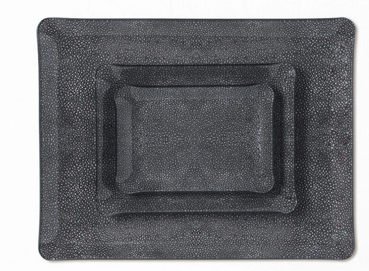 Shagreen Vanity Tray Anthracite