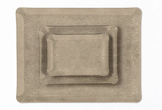 Shagreen Valet Tray Mink