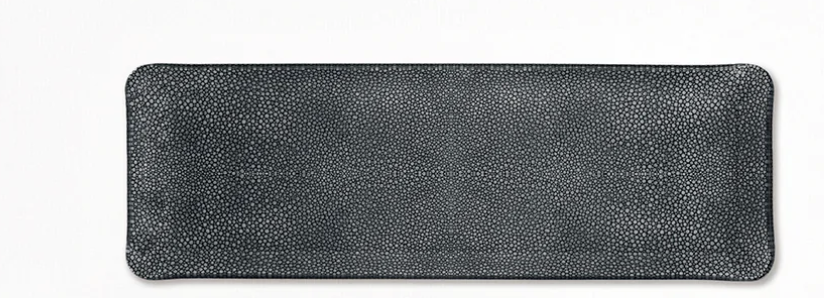 Shagreen Long tray Anthracite