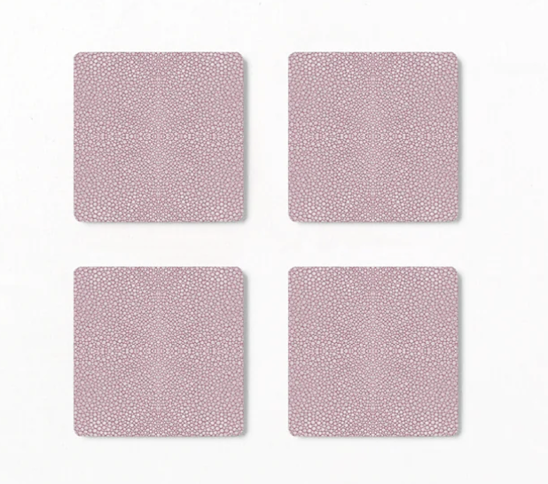 Shagreen Coaster Pink