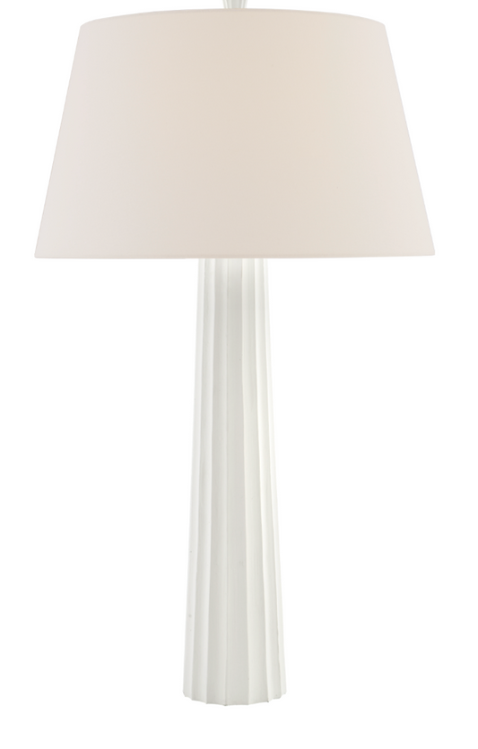 Fluted spire cordless table lamp