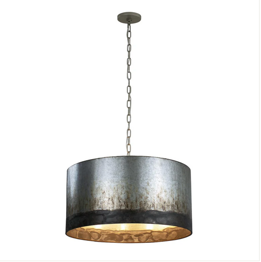 Cannery4-Light Pendant Light - Ombre Galvanized