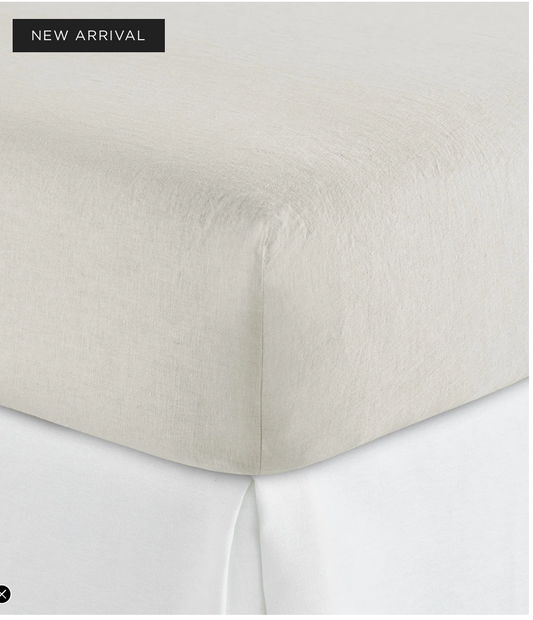 European washed fitted sheet queen