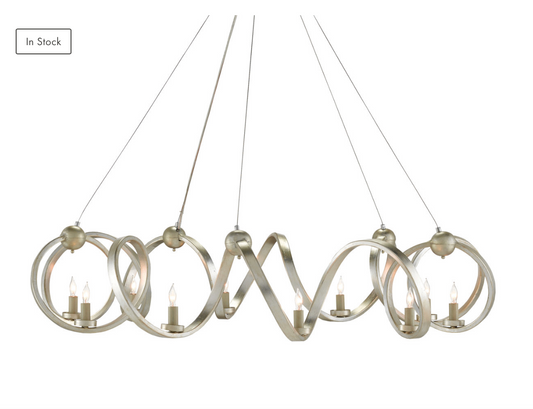 Ringmaster Silver Chandelier