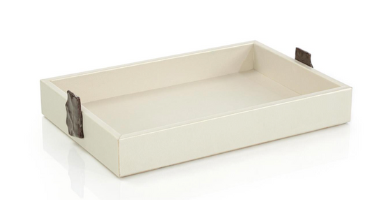 OPAL LYNX VEGAN LEATHER TRAY LARGE