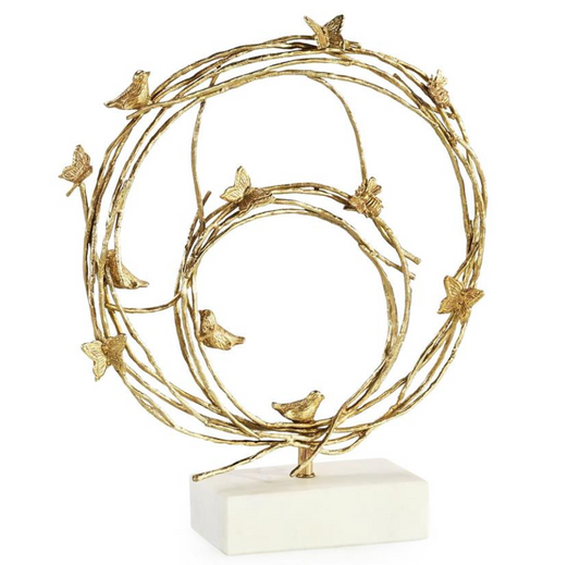Roost Sculpture Small Brass