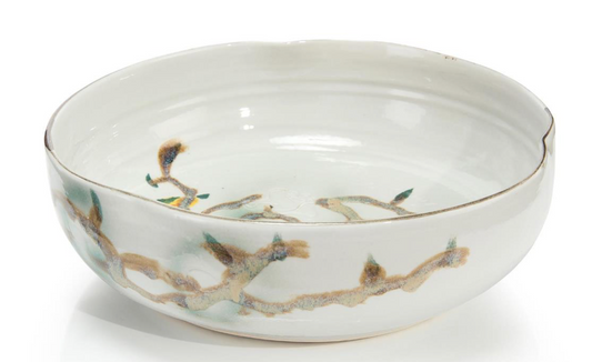 Twigs in Teal Bowl I