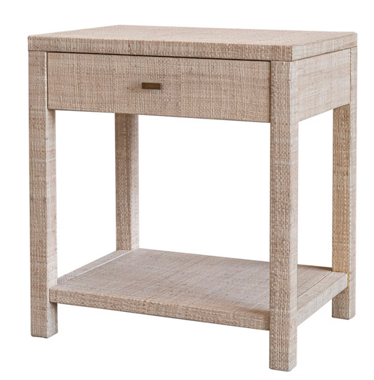 Raffia nightstand