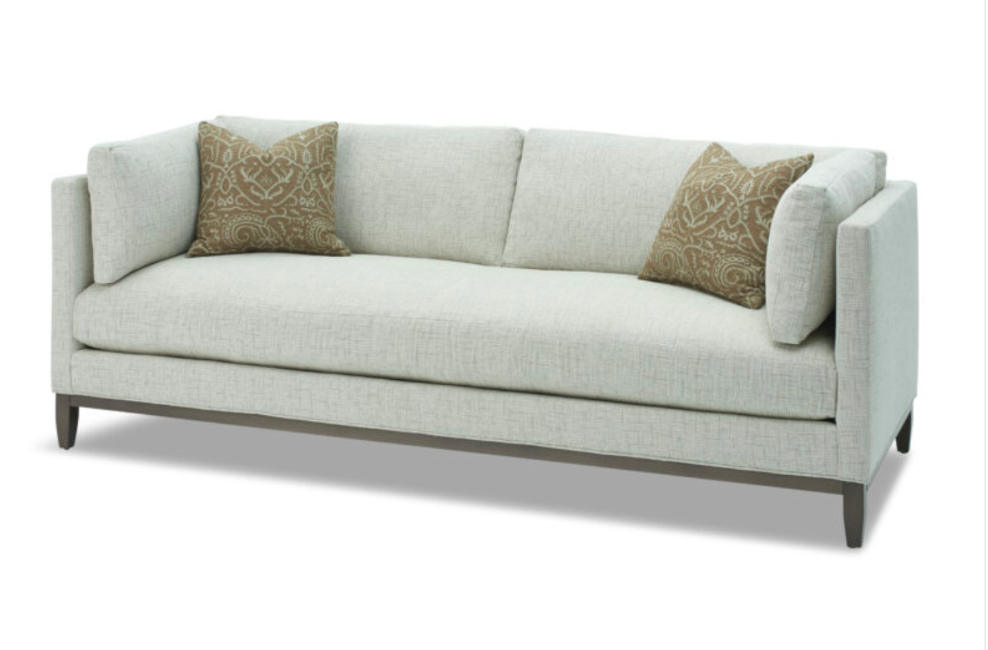 Ellis Gravel leather sofa 80x39