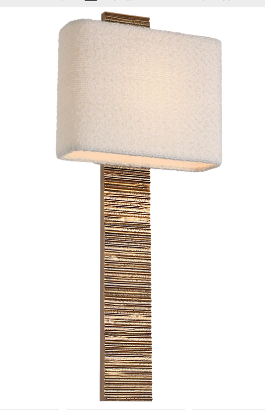 23" tail sconce ridged carbon