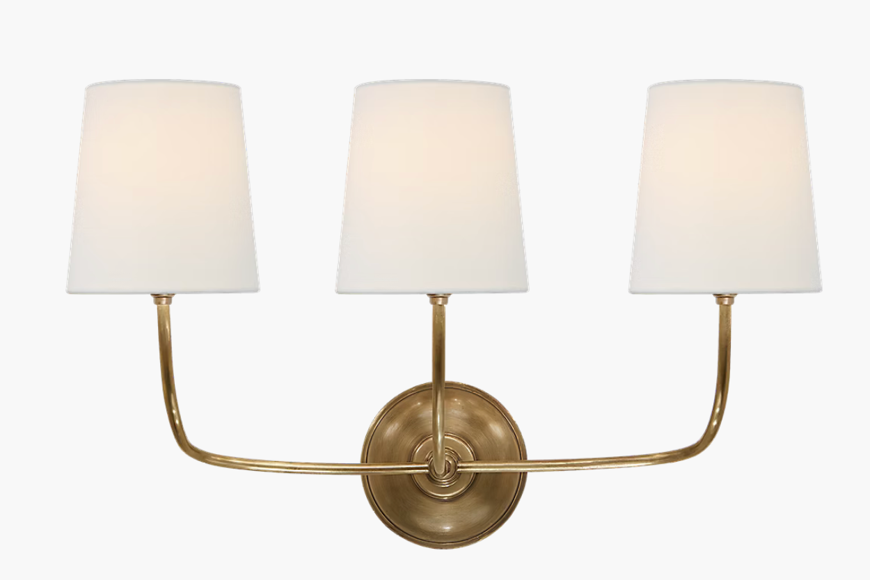 Vendome Triple Sconce