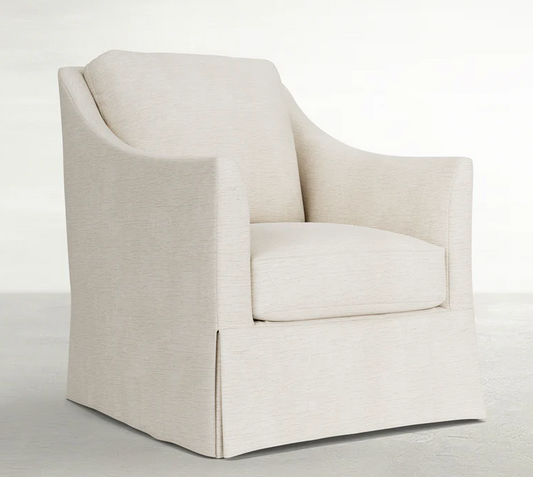 Baldwin swivel glider in Hathaway rain