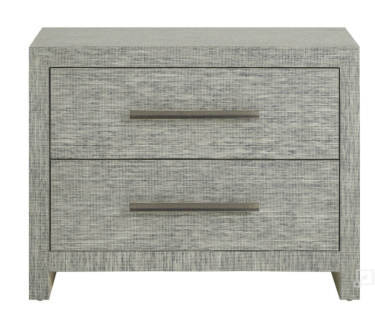 Grasscloth Bedside Table