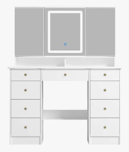 9 drawer makeup vanity