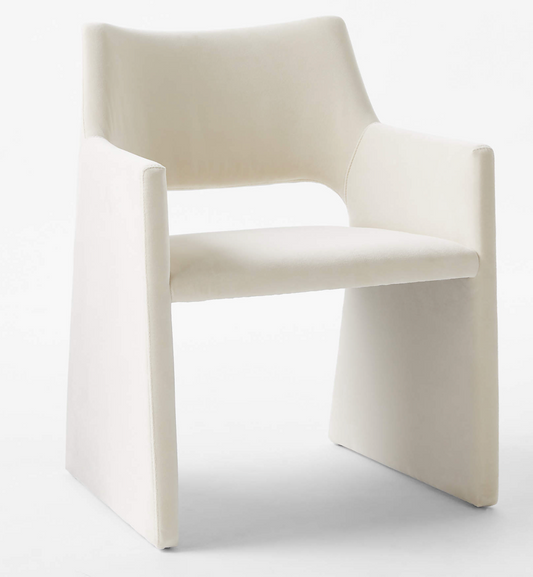 faux mohair dining chair