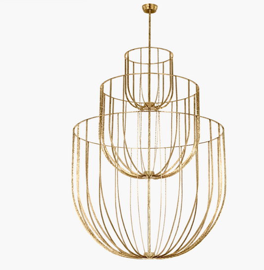Sanchi Grande Three Tier Chandelier- foyer