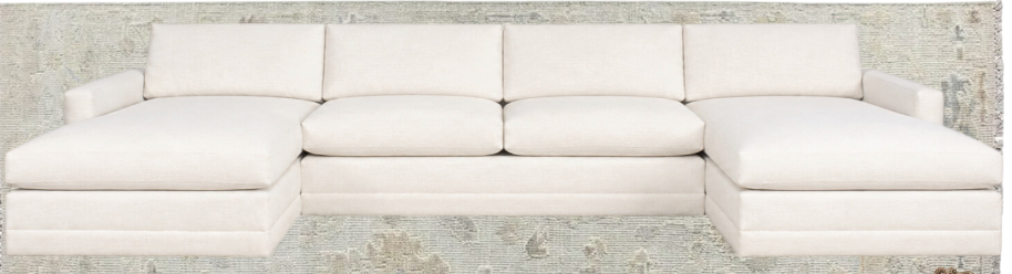 Big Easy 136" sofa and ottomans