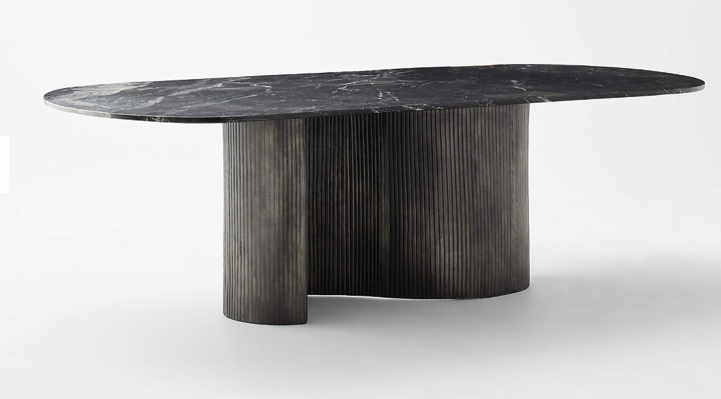 black marble dining table