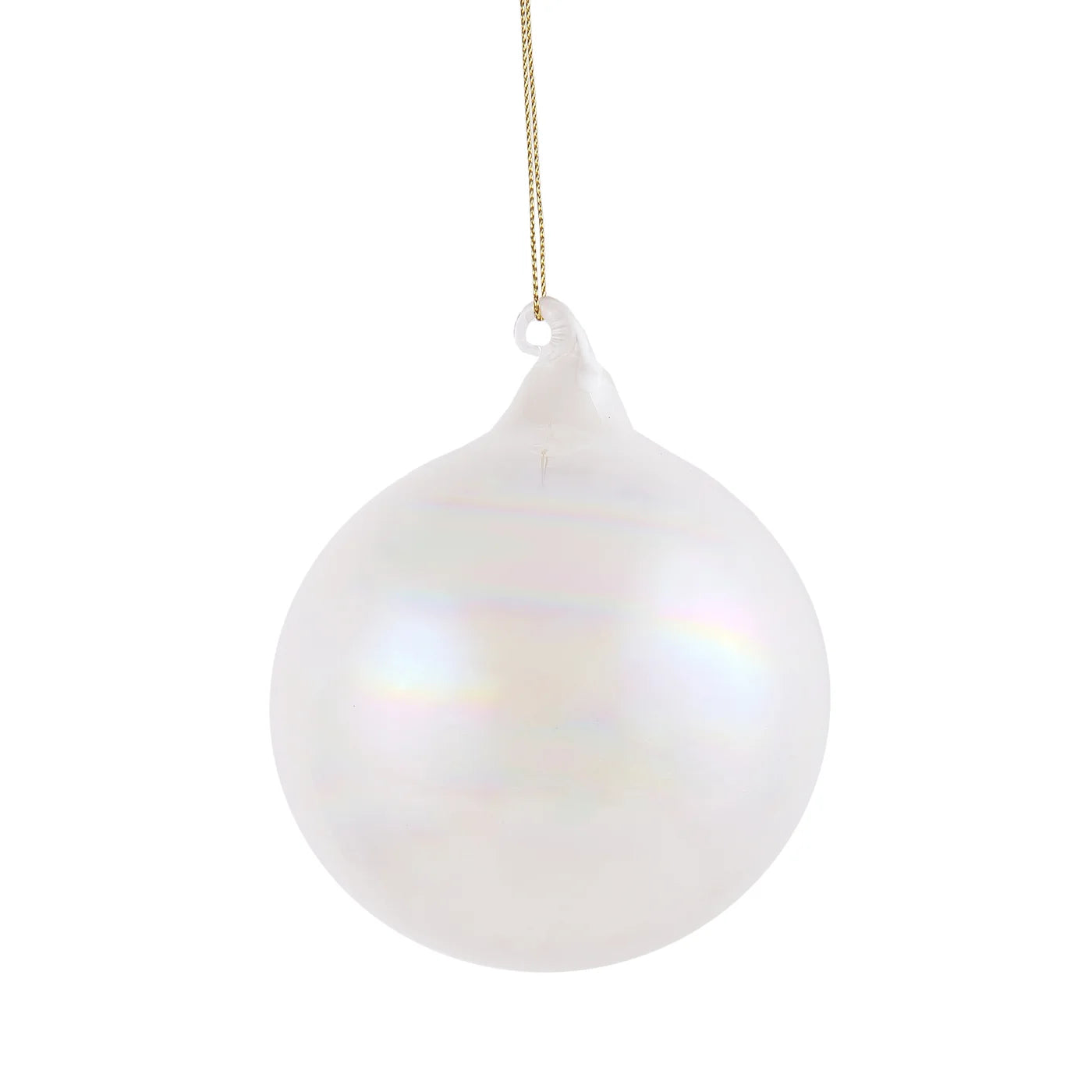 Pearl Glass Ball -White