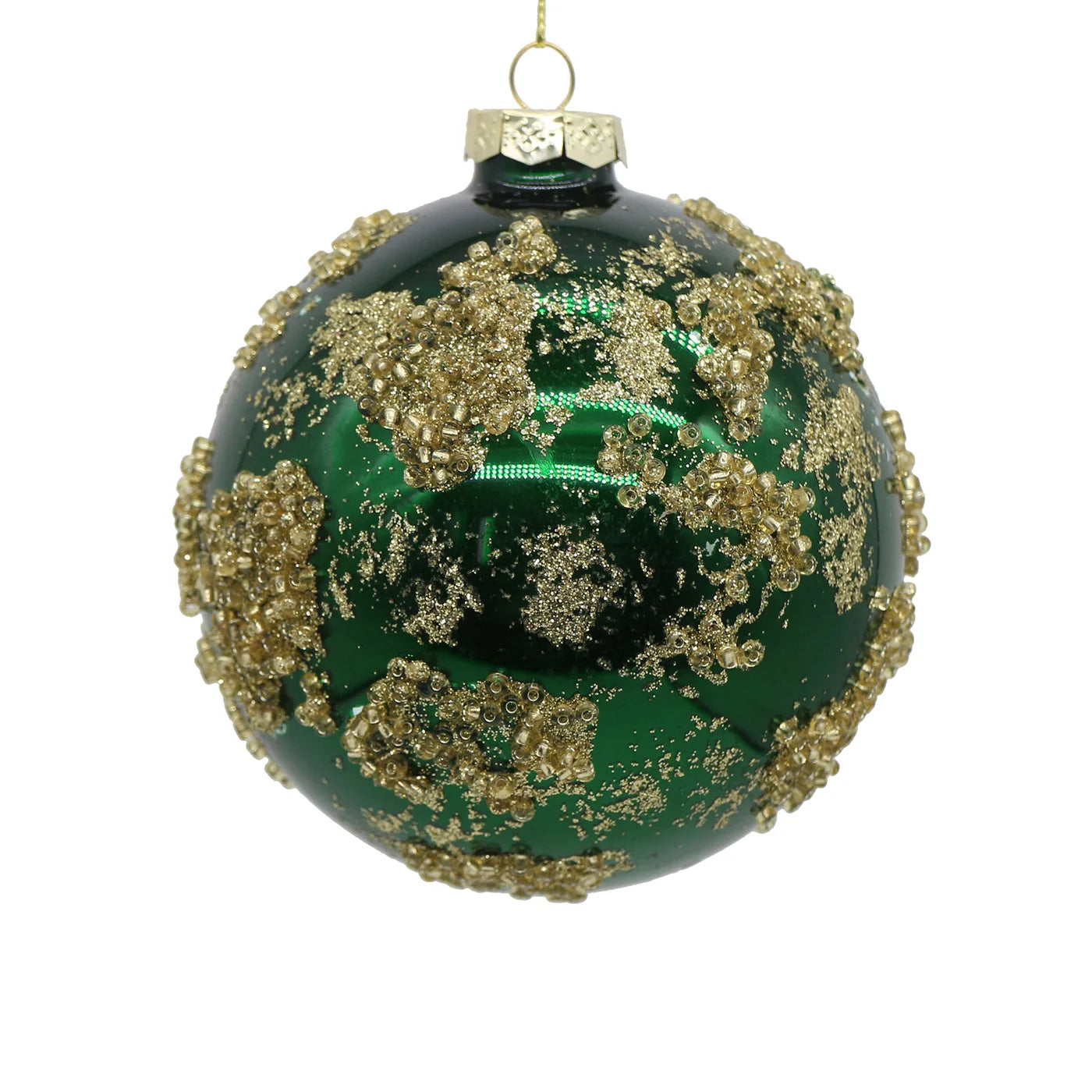 Shiny Green Beaded Ball