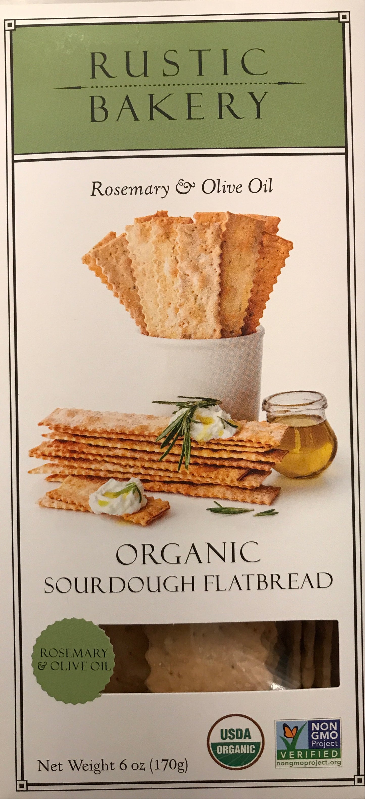 Rosemary & Olive Oil Organic Sourdough Flatbread