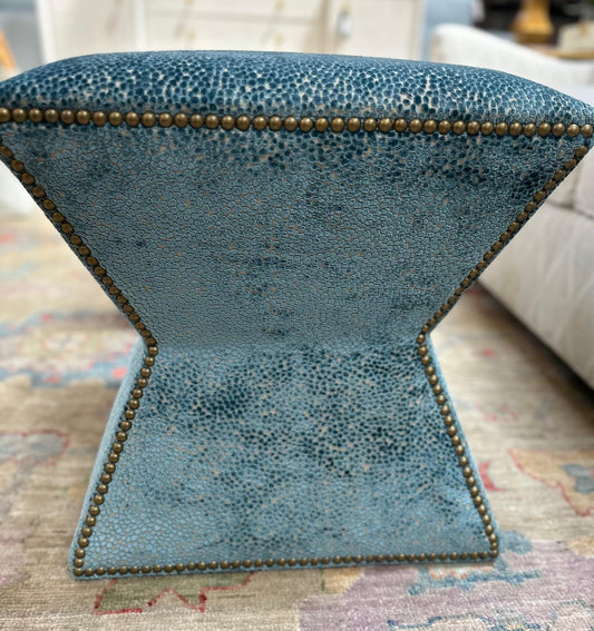 Quana Ottoman-Dots Bayou